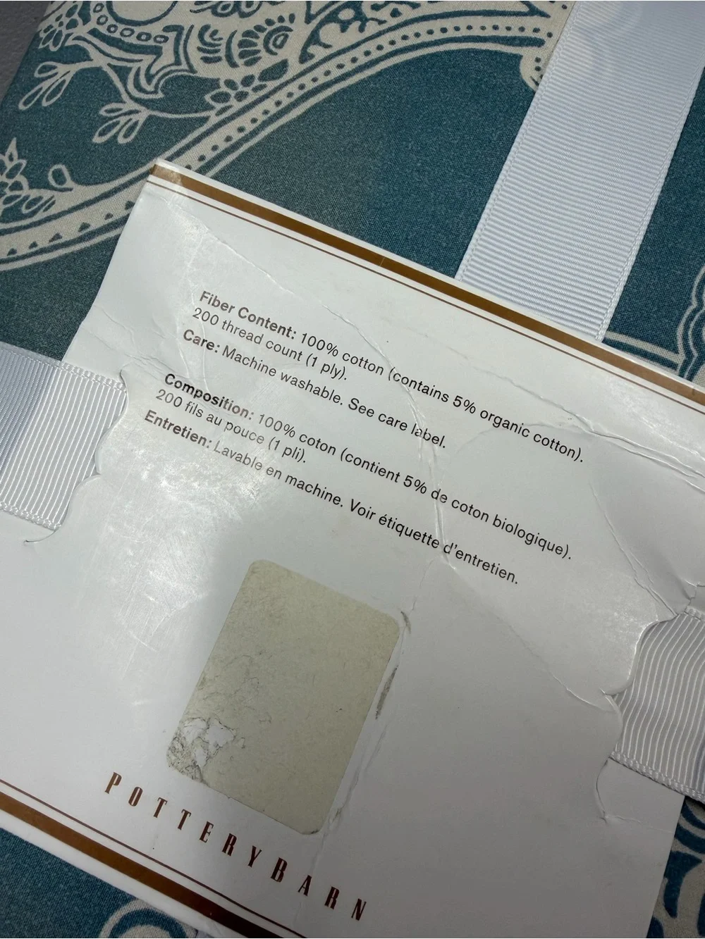 Pottery Barn Alana Medallion Duvet & 2 Euro Shams Set Porcelain Blue Cream NWT